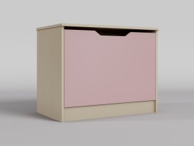 Ящик для игрушек Грэйси (Розовый/корпус Клен) в Кормиловке - kormilovka.katalogmebeli.com | фото