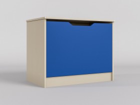 Ящик для игрушек Скай (Синий/корпус Клен) в Кормиловке - kormilovka.katalogmebeli.com | фото