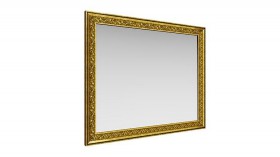 Зеркало навесное "Айрум"/(дуб кальяри / профиль: золото с орнаментом) в Кормиловке - kormilovka.katalogmebeli.com | фото 1